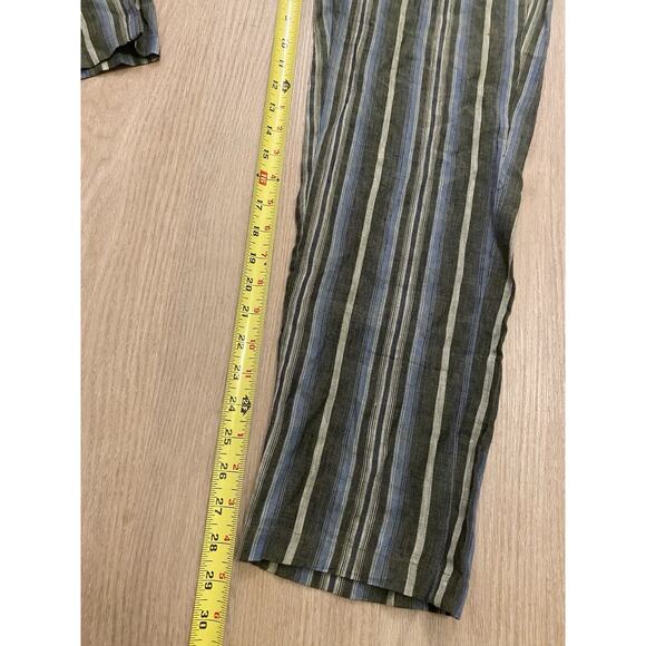 NWT Diega Linen Stripe Pull On Pants M Boho Coastal Quiet Luxury $260 - Picture 8 of 10